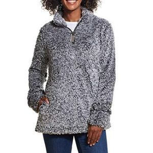 Cozy Faux Fur 1/4 Zip Pullover